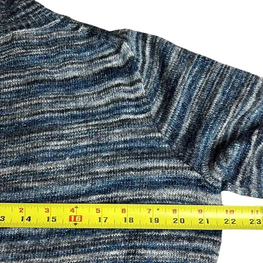 Coldwater Creek,cardigan,wool blend,metallic thread. open front Might be vintage - Picture 10 of 17